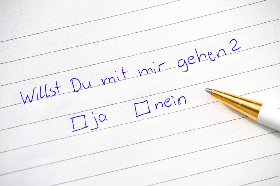 Willst du mit mir gehen?